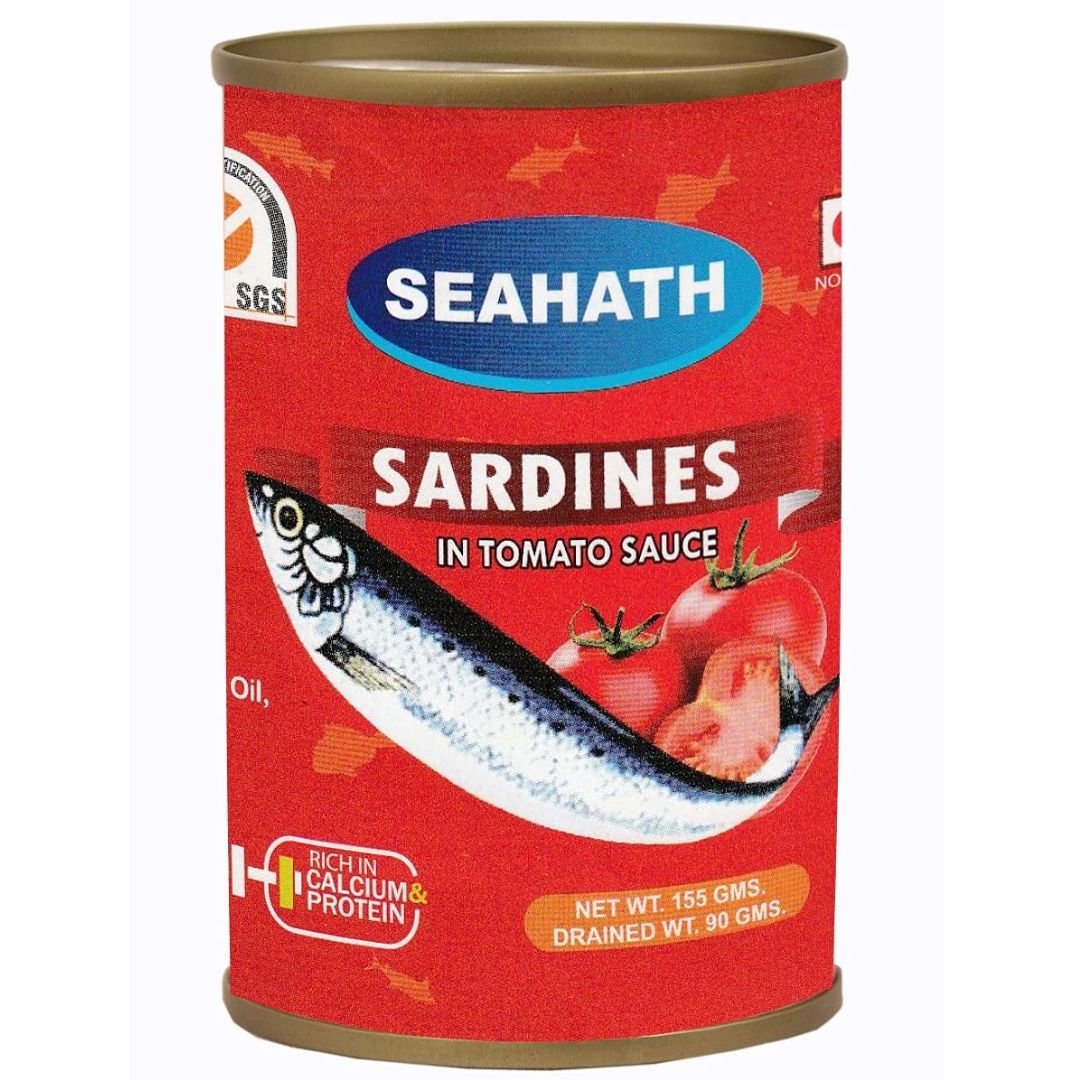 Seahath Canned Sardines In Tomato Sauce 155g DealzDXB