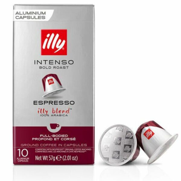 Illy Intenso Bold Roast Espresso Coffee 10 Capsules, 57g