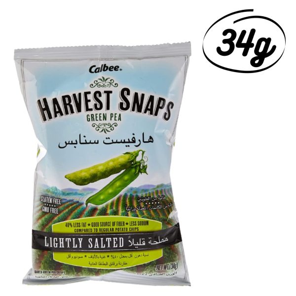 Harvest Snaps Green Pea Lightly Salted, 34g