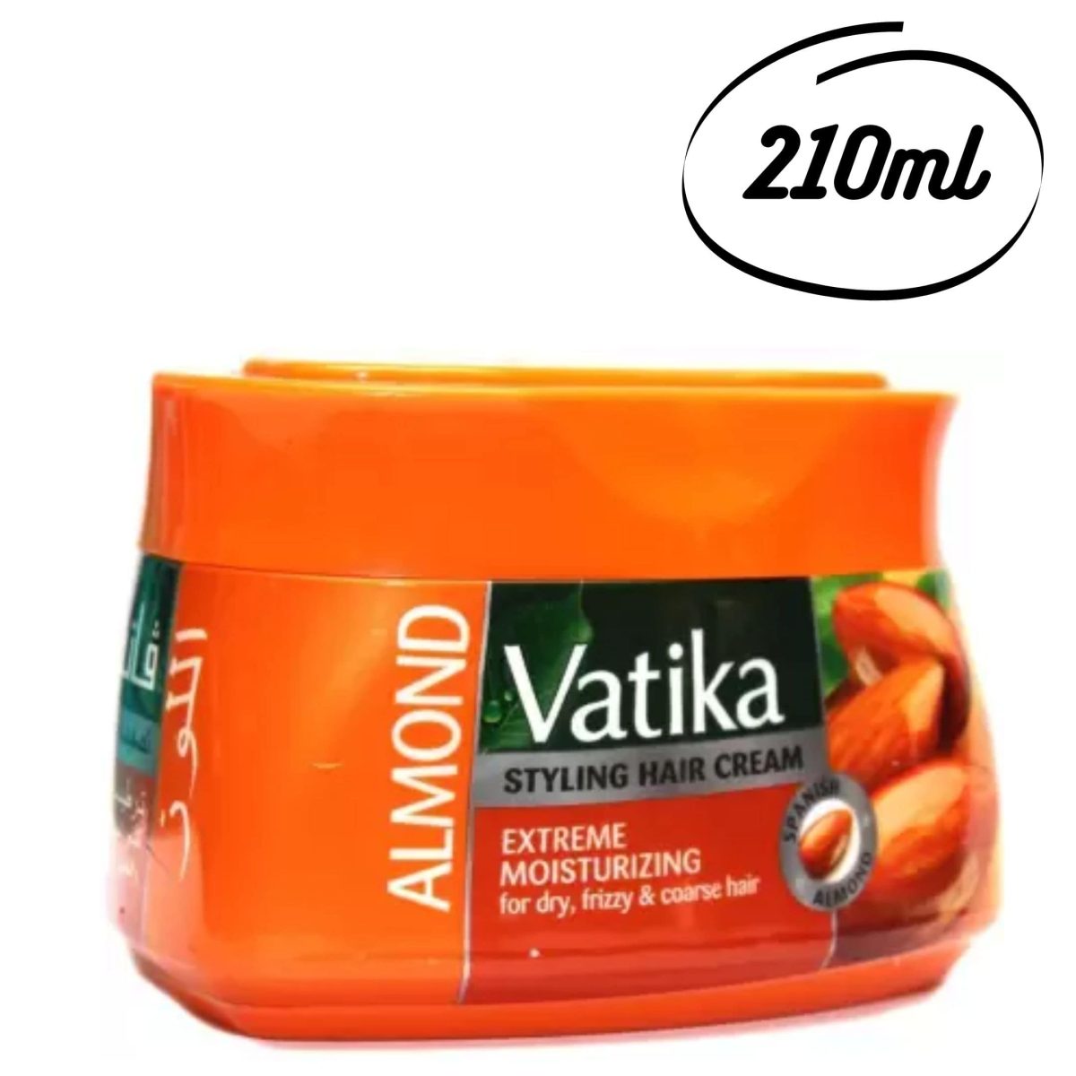 750ml (29)-min Dabur Vatika Almond Styling Extreme Moisturizing Imported, 210ml - Image 1