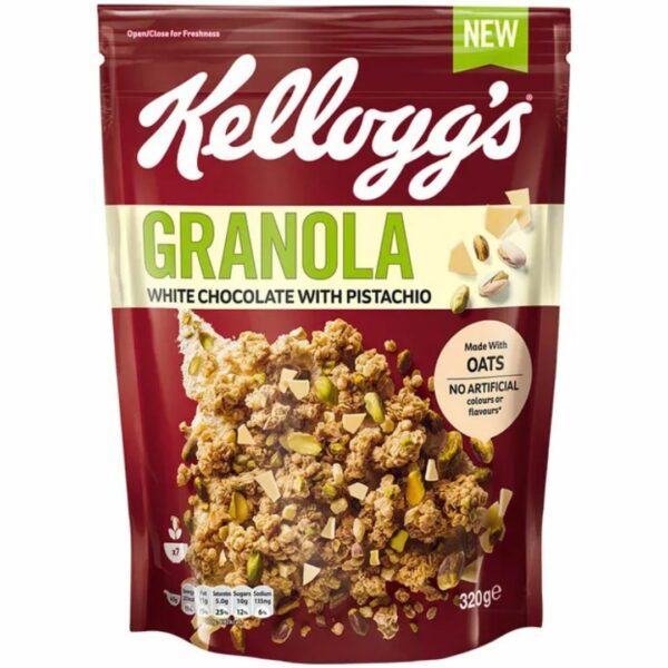 Kellogg's - Granola White Chocolate With Pistachio, 320g