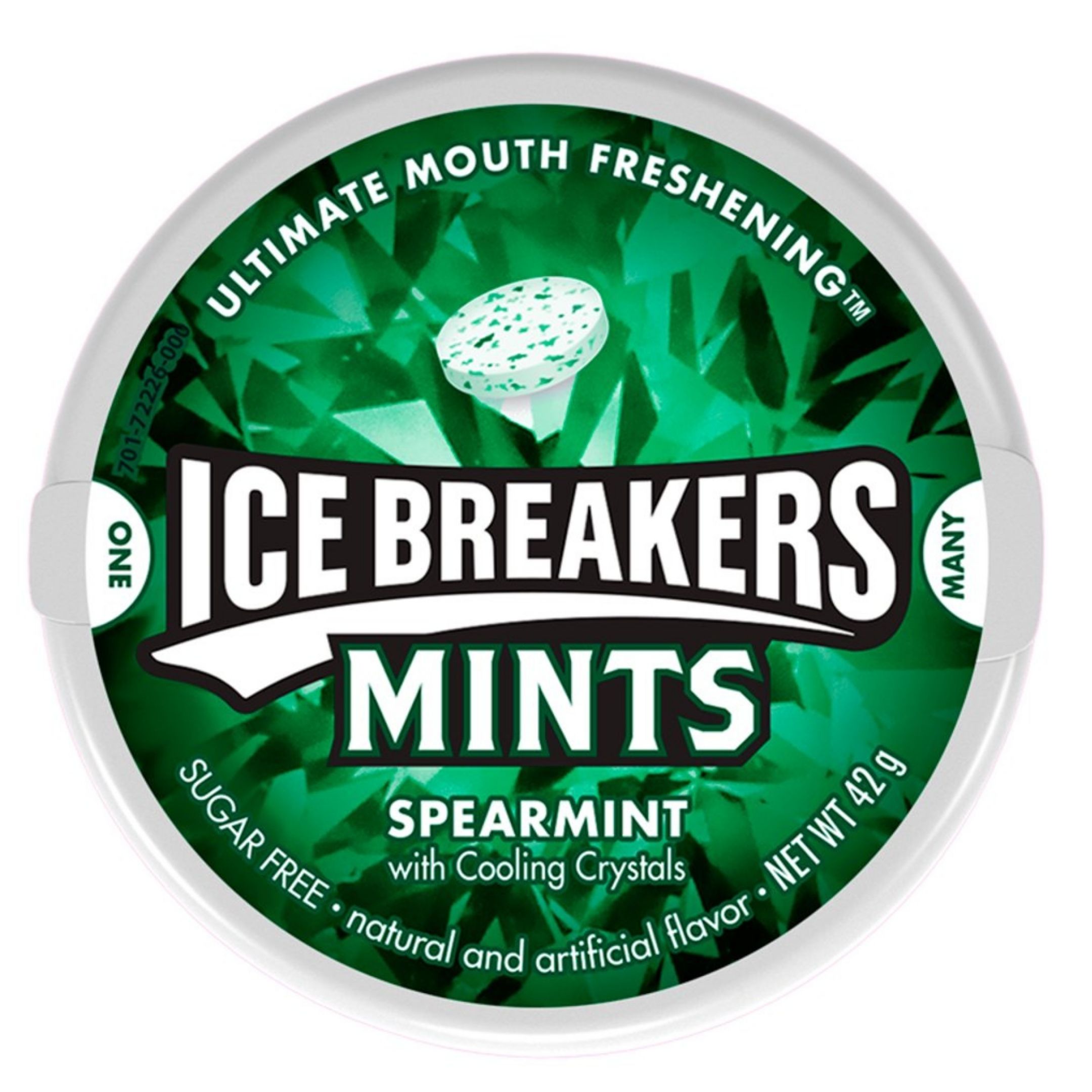 Ice Breakers Mints Spearmint with Cooling Crystals, 42g DealzDXB