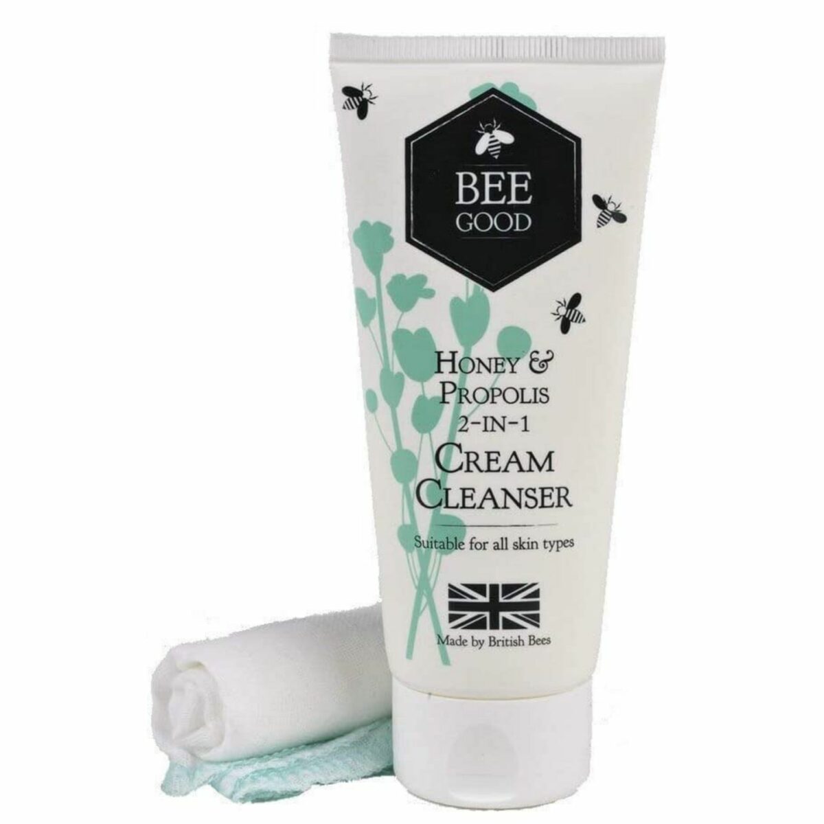 Bee Good 2-in-1 Cream Cleanser with British Honey, Propolis and Beeswax and Crambe oil, 100ml - Image 2
