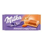 Milka Almond Crispy Cream Chocolate Bar, 90g