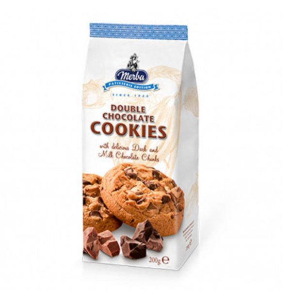 Merba Double Chocolate Cookies, 200g