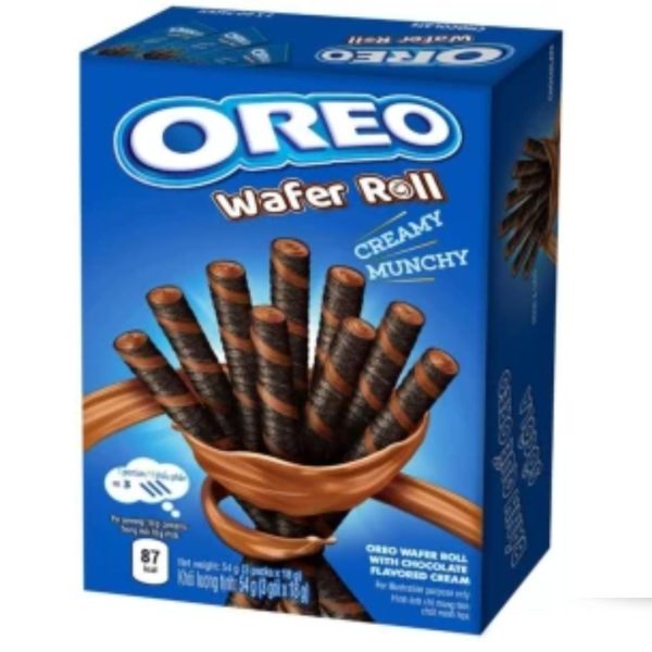 Oreo Wafer Roll Creamy Munchy Chocolate Flavor, 54g