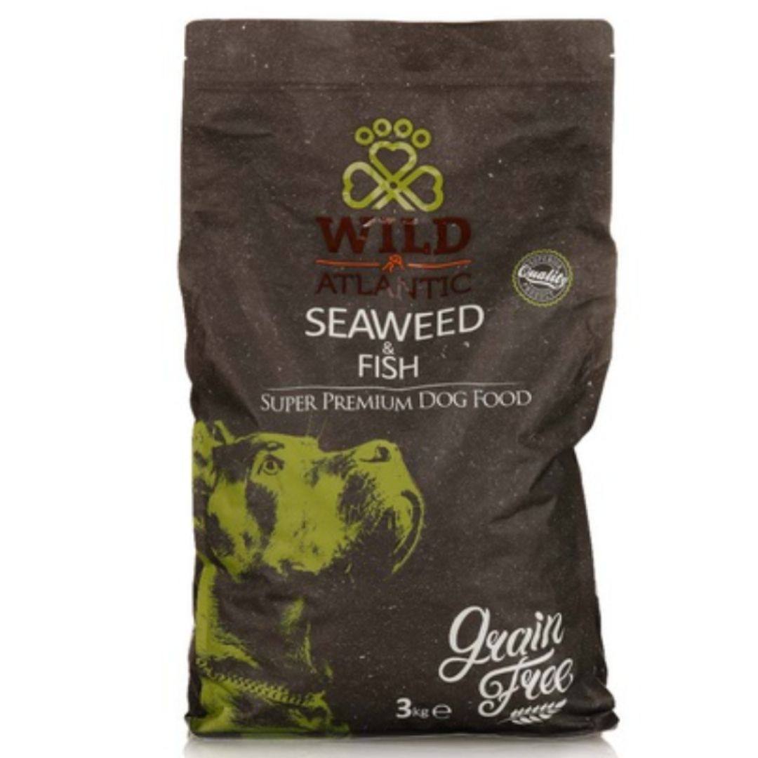 Wild Atlantic Premium Dog Food Seaweed Fish 3kg DealzDXB