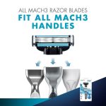 Gillette Mach3 Start Razor Handle With Aqua Grip, 1 Piece - Image 4