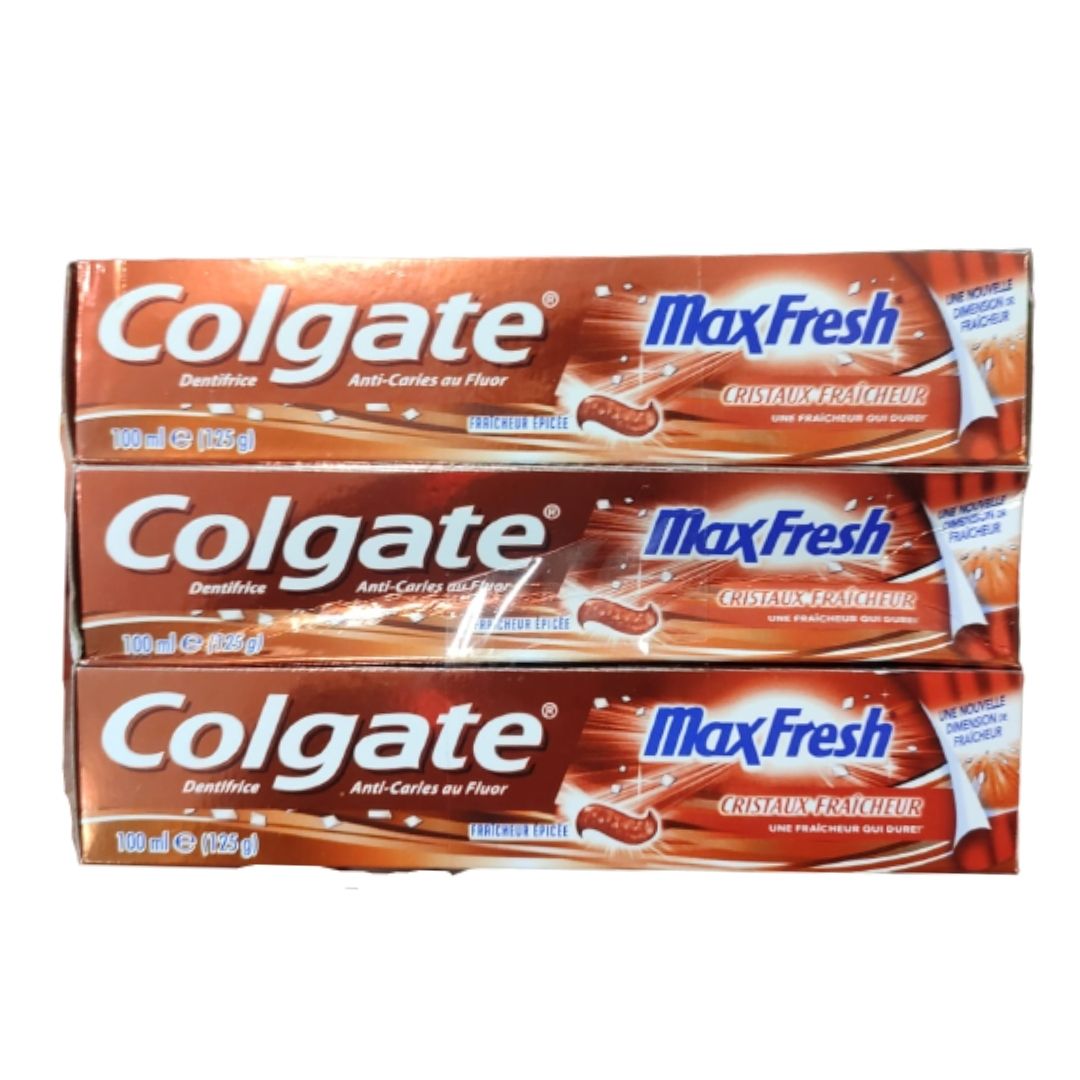 Colgate_MaxFresh_Anti_Caries_au_fluor_Tooth_Paste_3_x_100ml_A_DealzDXB Colgate MaxFresh Anti Caries au fluor Tooth Paste, 3 x 100ml - Image 1