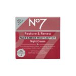 No7 Restore & Renew Face & Neck MULTI ACTION Night Cream, 50ml - Image 6