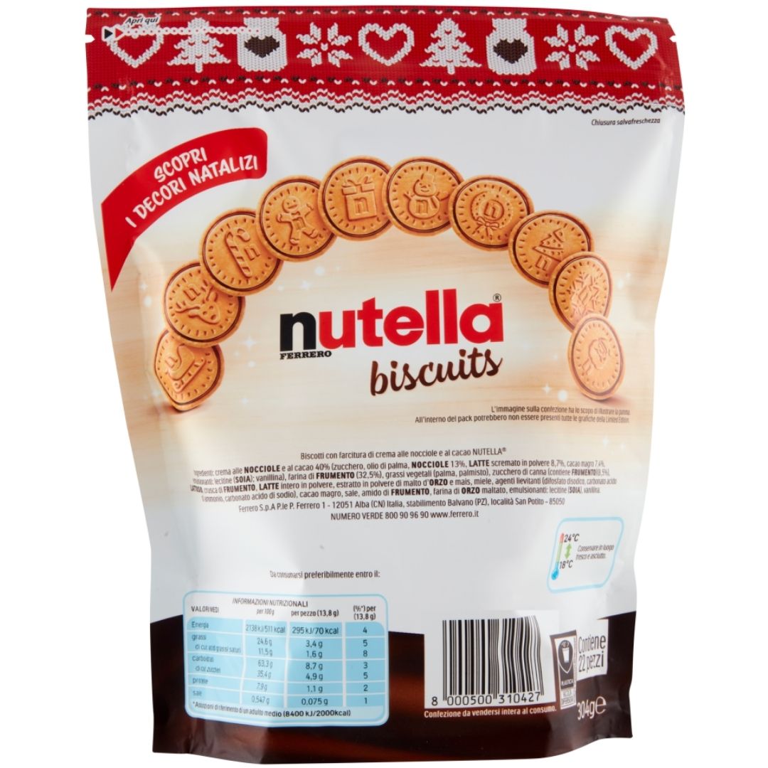 Cookies NUTELLA FERRERO Biscuits – 304gm – Hadiqat Al Sahra