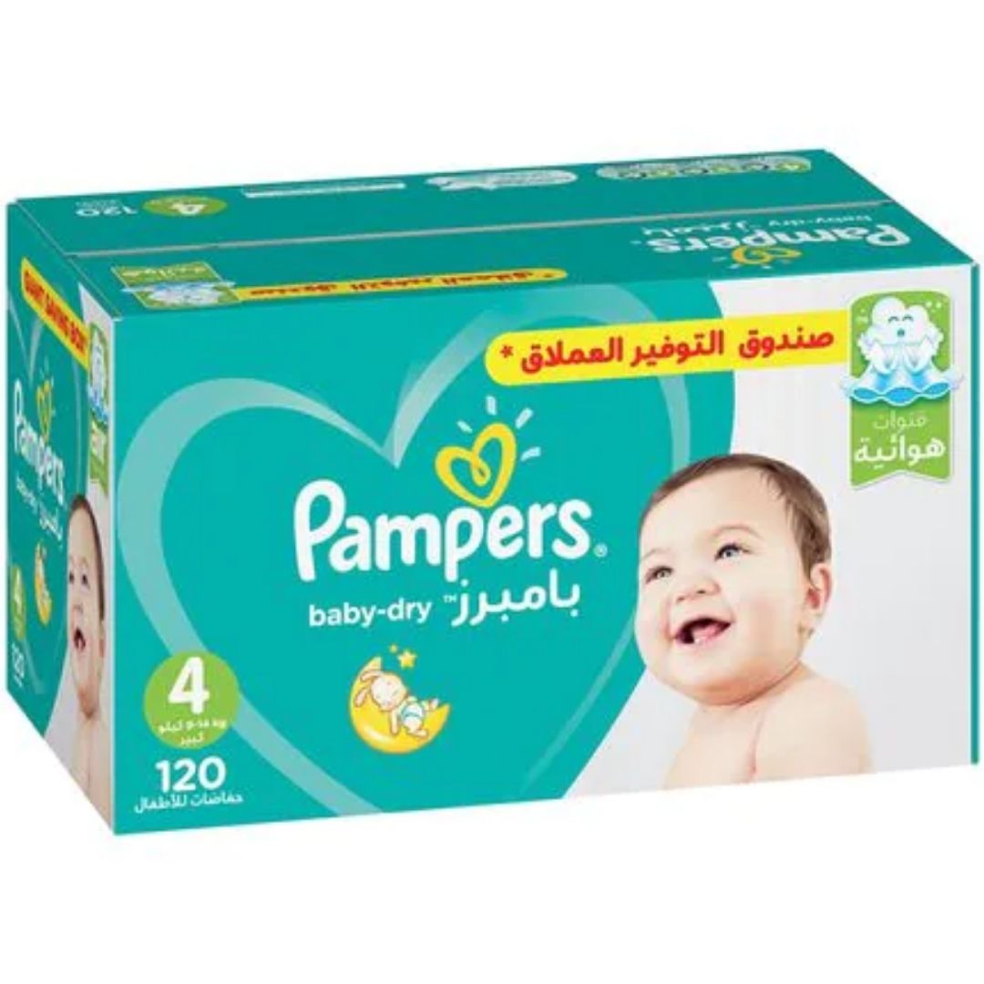 120 pampers top size 4