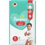 Pampers Extra Large Size 6, 16+ kg, 8 pants