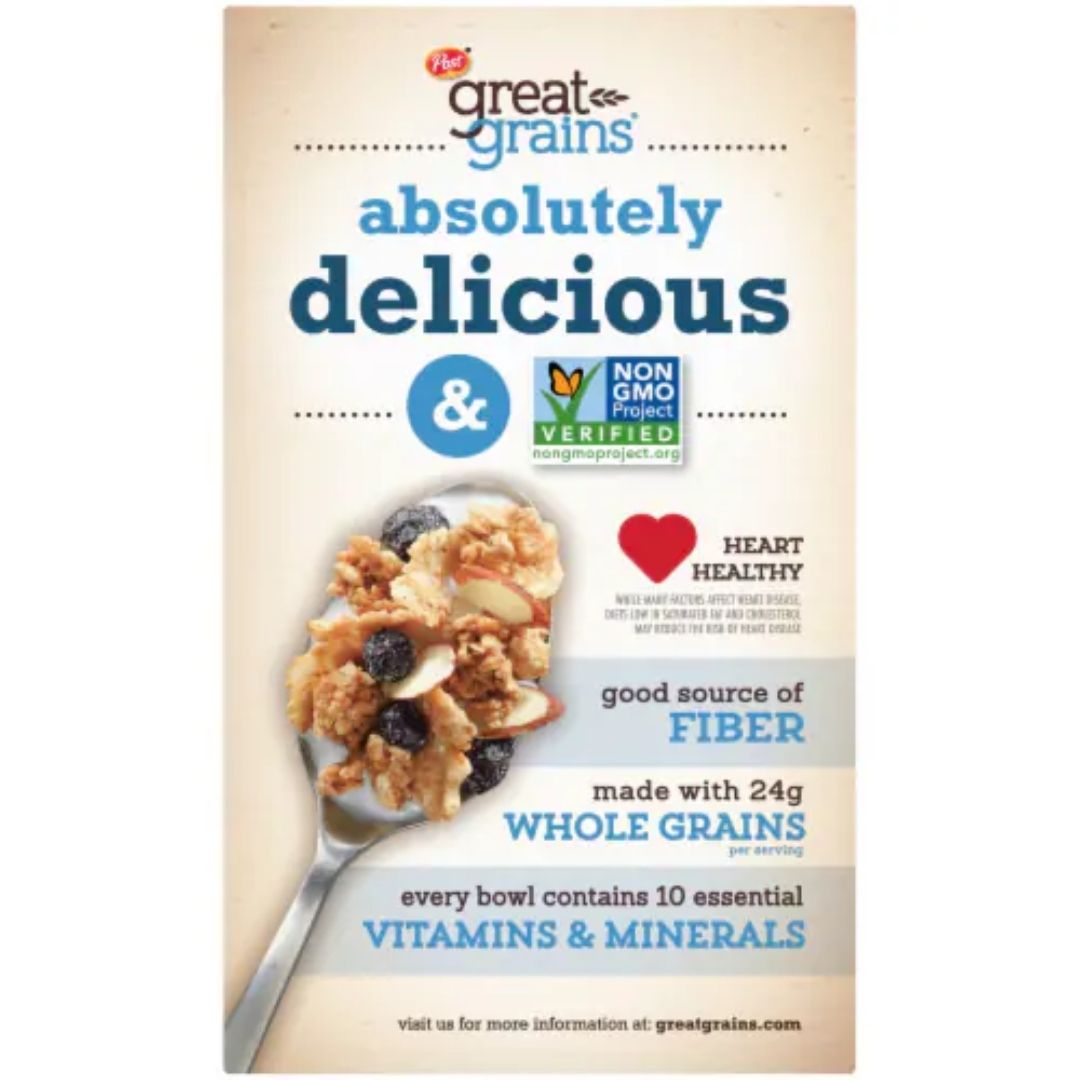 Post Great Grains Blueberry Morning Cereal, 382g DealzDXB