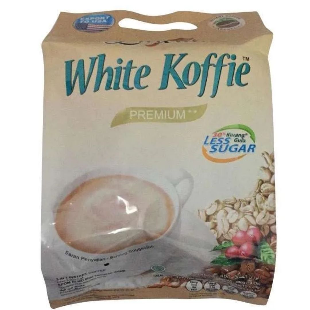 Untitled design (21) Luwak White Koffie Premium 3in 1 Instant coffee (20 sachets x 20g ), 400g - Image 1
