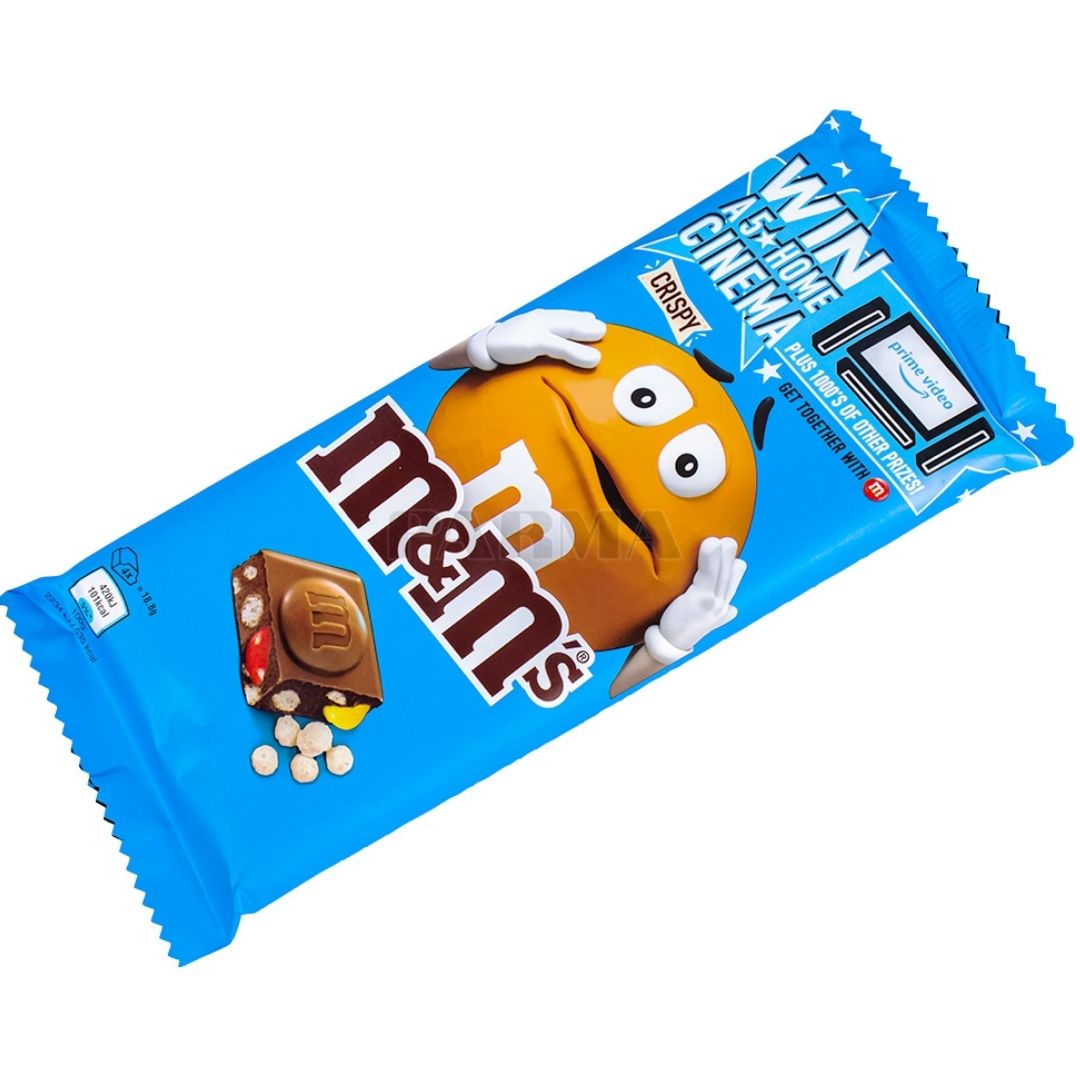 M&Ms Crispy Chocolate Bar (UK imported) 31g Supplier in Dubai, UAE