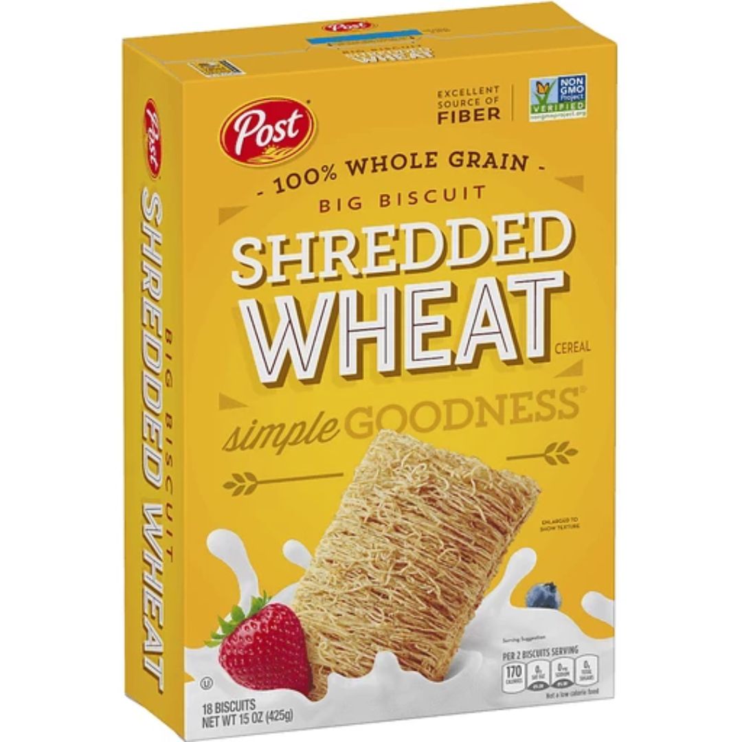 Minis (94) Post Shredded Wheat Cereal Big Biscuit, 425g - Image 2