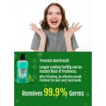 Amalfi Mint Mouth Wash Antibacteria Fresh Breath Remove Germs, 500ml - Image 3