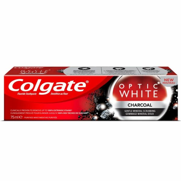 Colgate Toothpaste Optic White Charcoal, 75ml