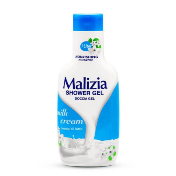 Malizia Nourishing Shower Gel Milk Cream, 1000ml