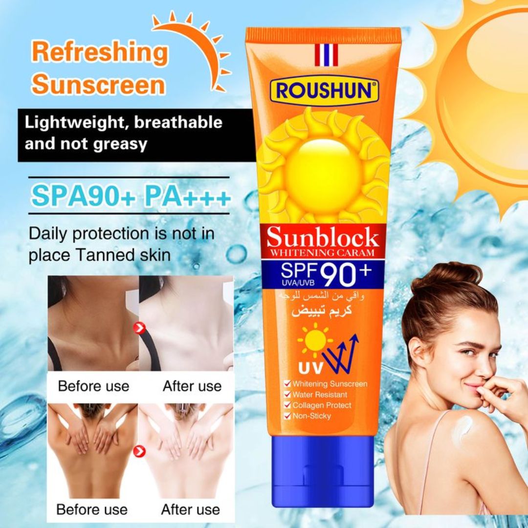 roushun sunblock cream spf 90