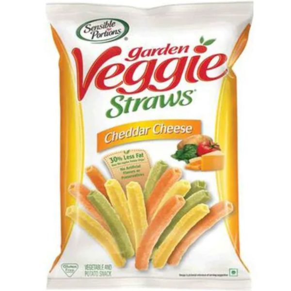 Sensible Portions Cheddar Cheese Garden Veggie Straws, 120g
