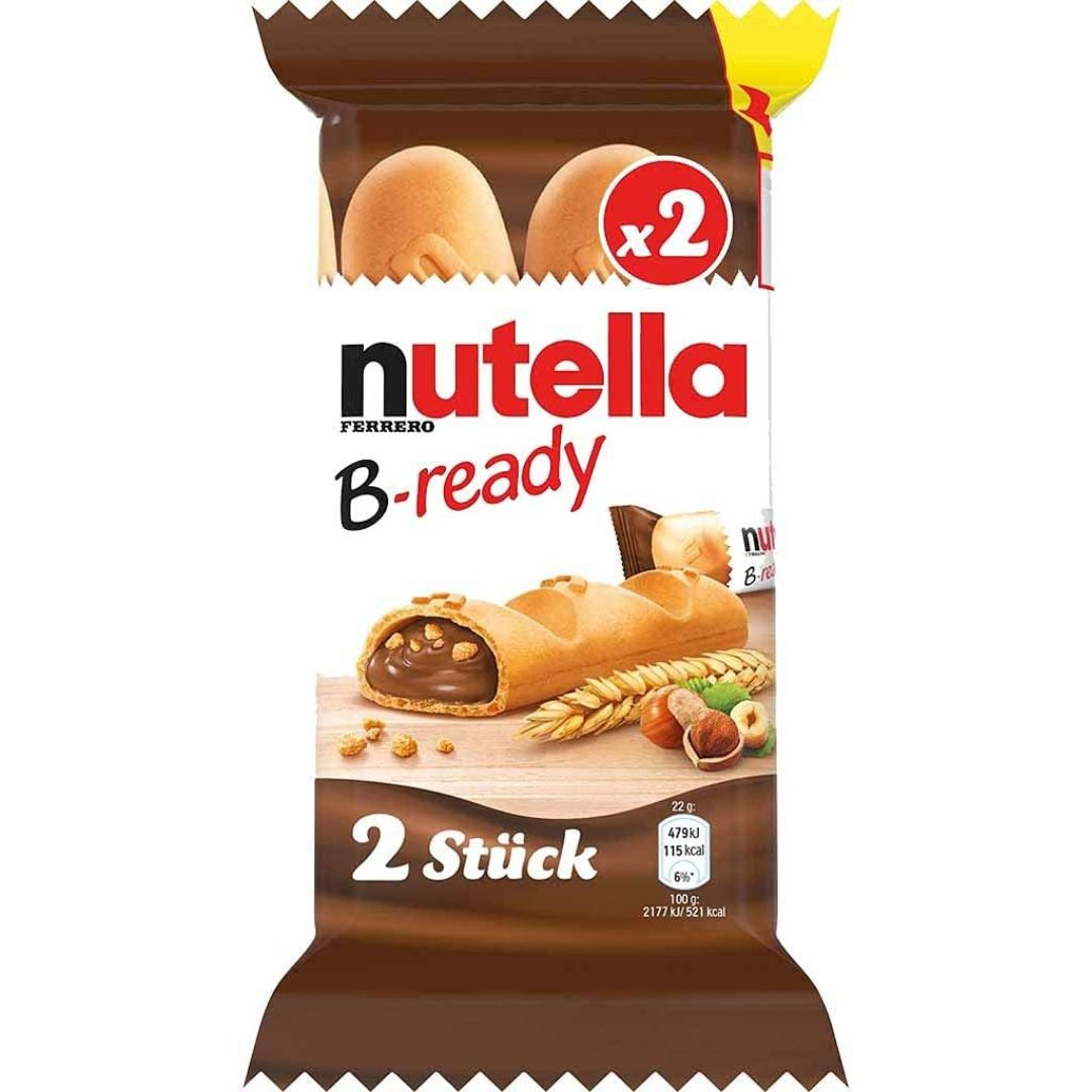 Nutella B-Ready Wafer Filled With Nutella, 100g - DealzDXB