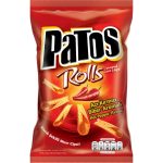 Patos Rolls Hot Pepper Flavour Shaped Corn Chips, 170g