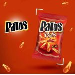 Patos Rolls Hot Pepper Flavour Shaped Corn Chips, 170g - Image 2