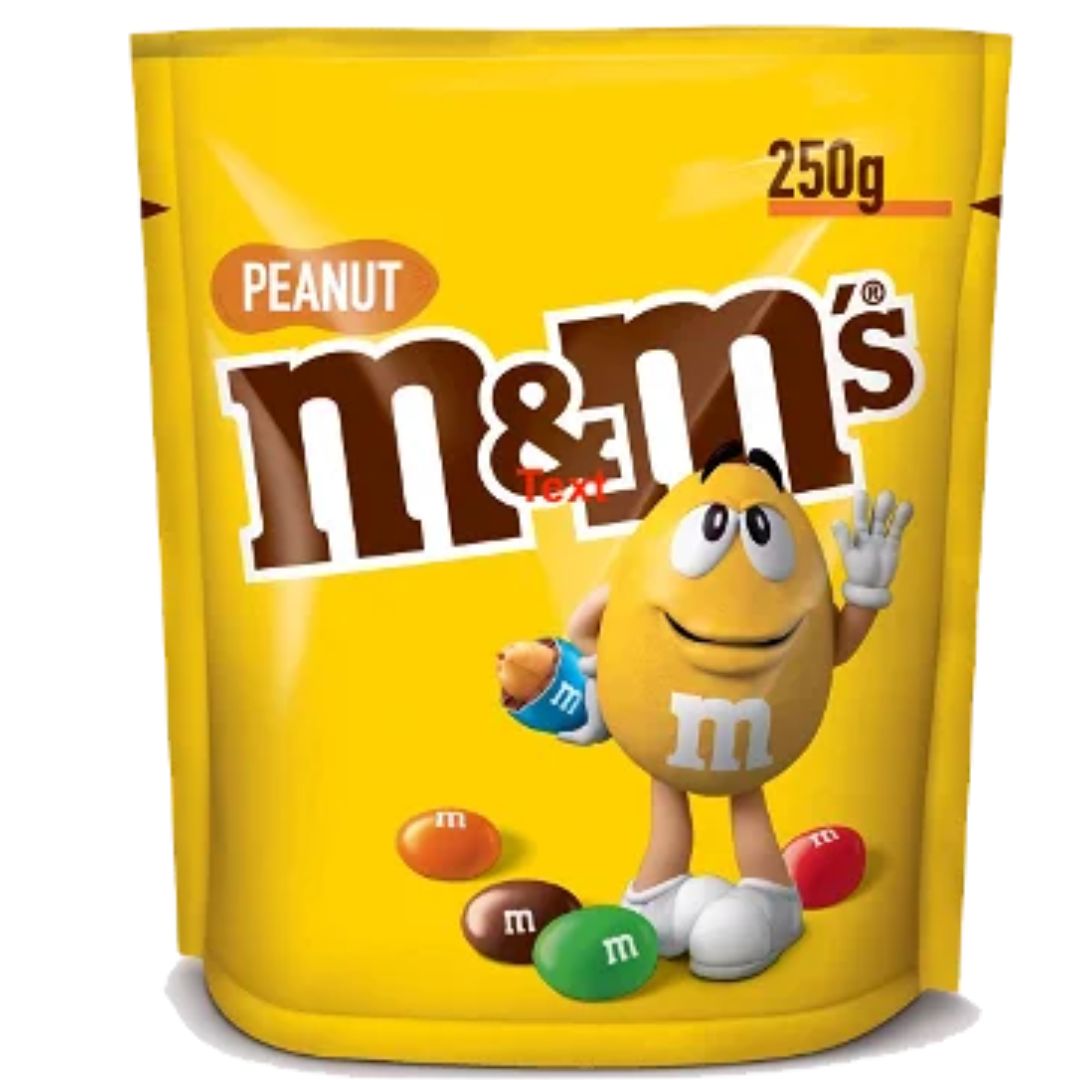 M&M's Peanut Pouch 250g rüsumsuz Hava limanına Boryspil