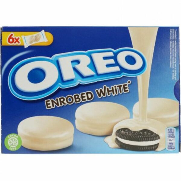 Oreo Cookies Enrobed White Chocolate, 246g