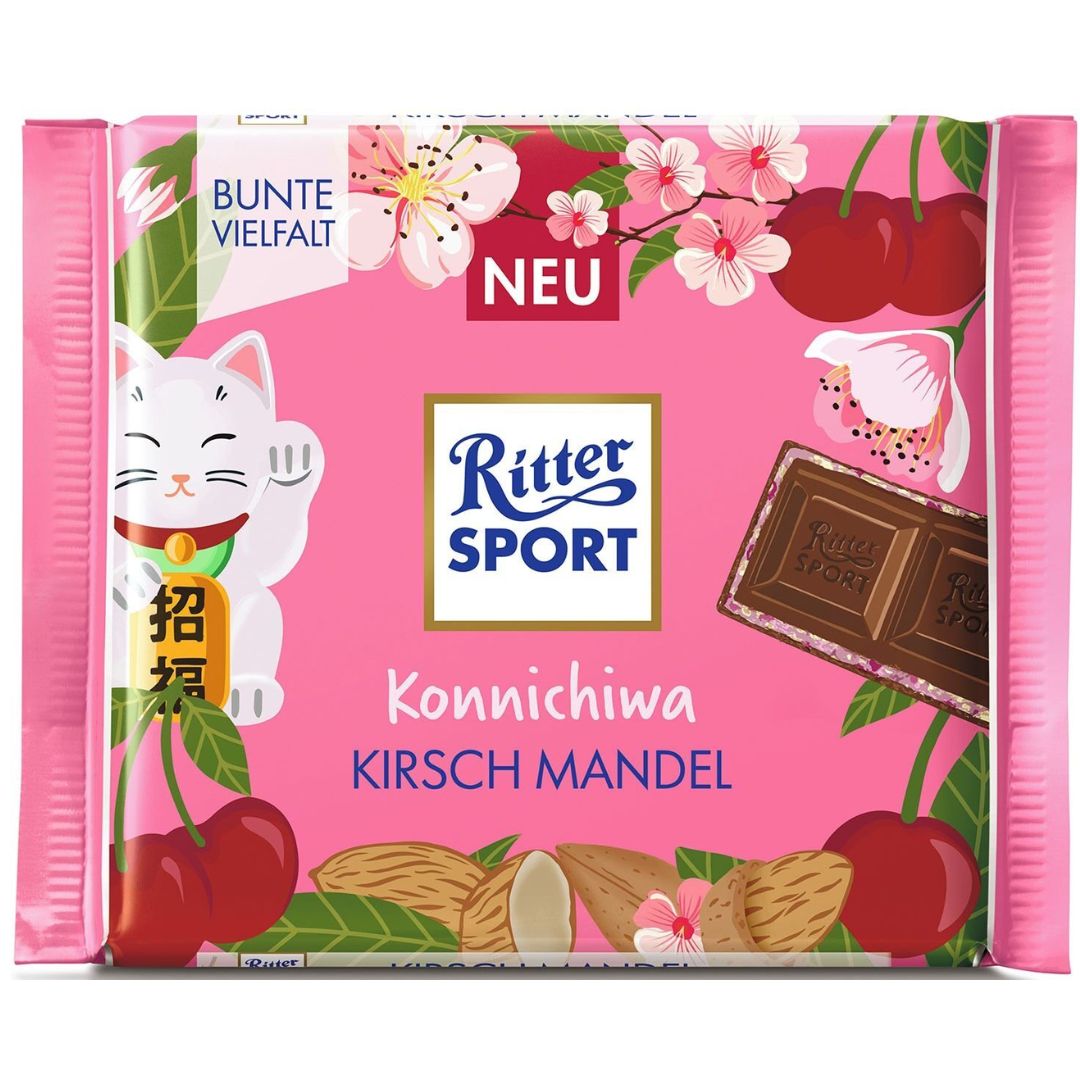 Ritter Sport Kirsch Mandel, 100g – DealzDXB