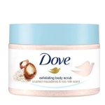 Dove Exfoliating Body Polish Scrub With Crushed Macadamia And Rice Milk, 225ml
