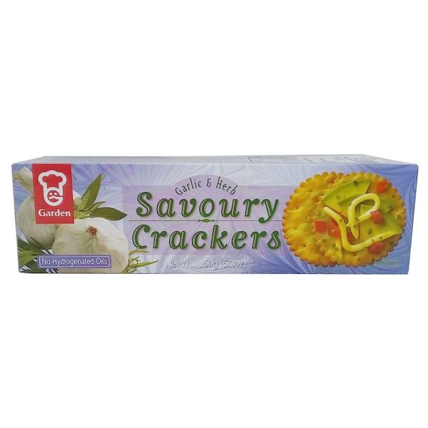 Garden Garlic And Herb Savoury Crackers, 150g