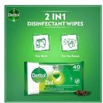 Dettol Original Antibacterial Skin And Surface Wipes, Pack Of 40 - Image 3