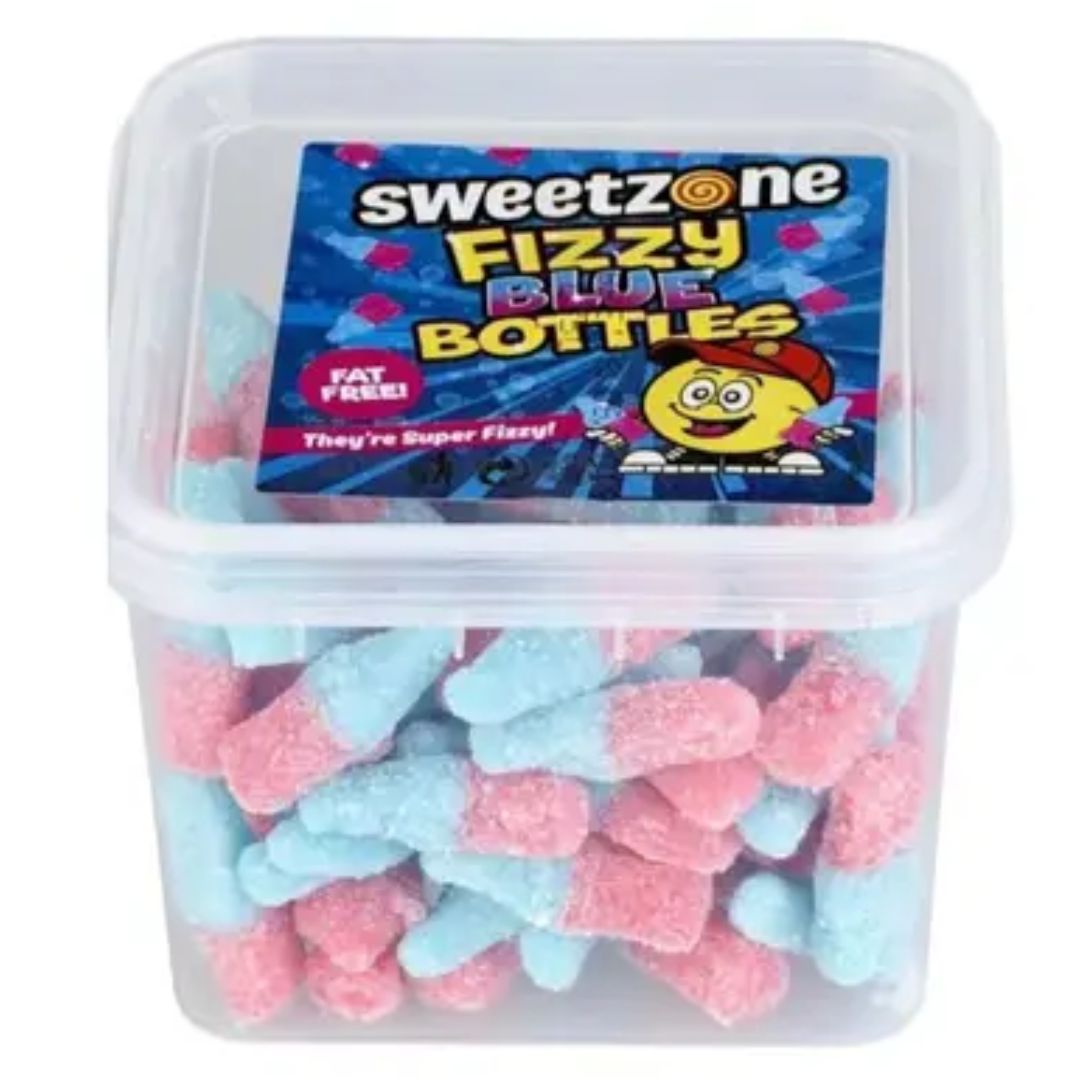 SweetZone Fizzy Blue Bottles, 170g - DealzDXB