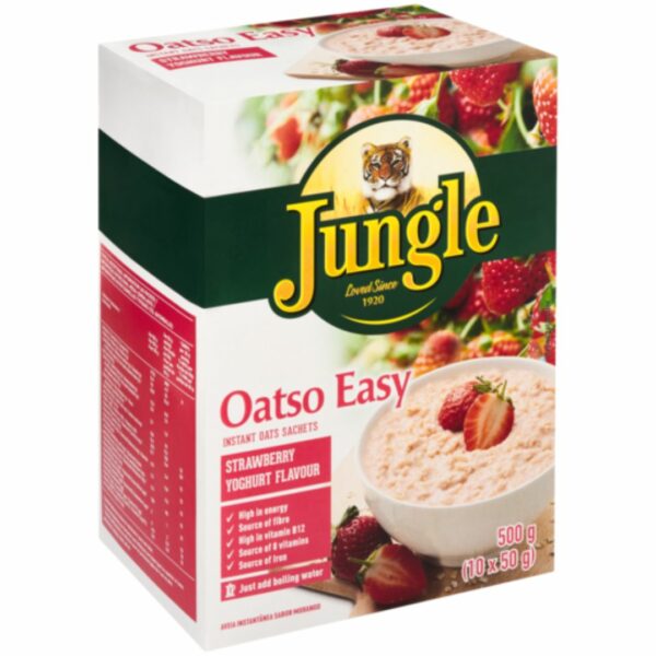 Jungle Oatso Easy Strawberry & Yoghurt Flavour, 500g