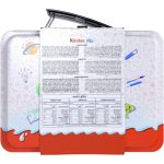 Kinder Tin Lunch Box Collection, 2 x Kinder Chocolate, 2 x Kinder Joy, 2 x Kinder Cards, 191g - Image 3