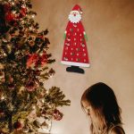 Countdown to Christmas Felt Santa Advent Calendar Wall Hanging with 24 Pockets - Image 2