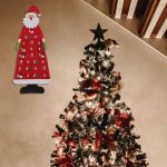 Countdown to Christmas Felt Santa Advent Calendar Wall Hanging with 24 Pockets - Image 3