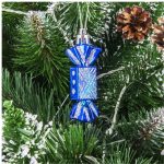 Christmas Tree Decoration Candy Set-Blue, 7Cm, 5Pcs - Image 2