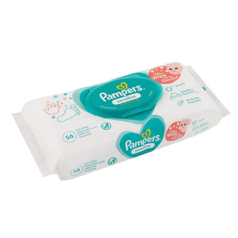 Gostoso Coffee Signature Beans (2) Pampers - Sensitive Baby Wipes, 56Pcs - Image 1