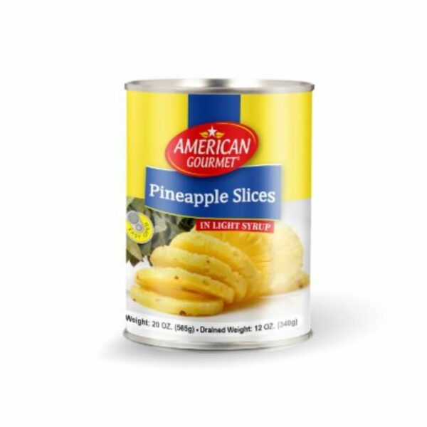 American Gourmet Pineapple Slice in Light Syrup, 340g