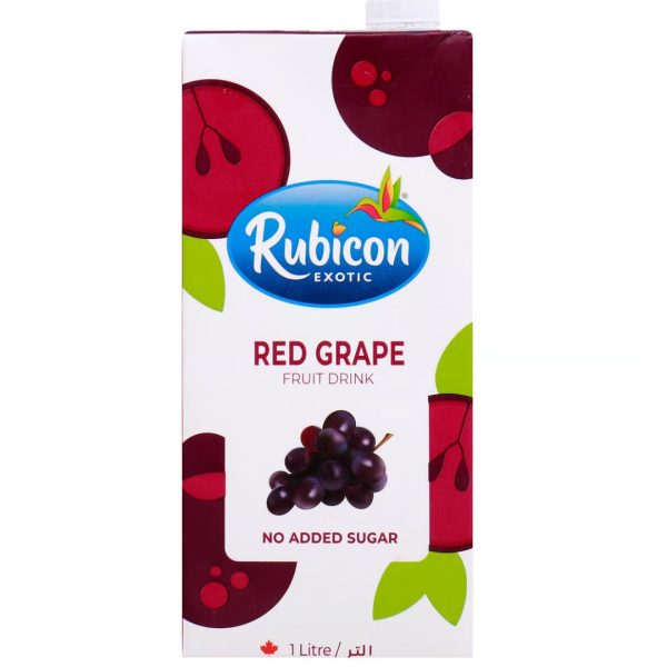 Rubicon Red Grape Fruit Drink No Added Sugar, 1L