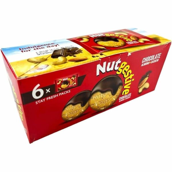 Nutgestive Chocolate, Almond And Cashew Biscuits, 240g