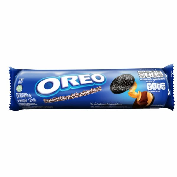 Oreo Peanut Butter and Chocolate Flavored Cream Biscuit, 119.6g