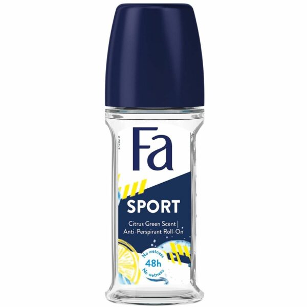 Fa Sport Citrus Green Scent Anti-Perspirant Roll On, 50ml