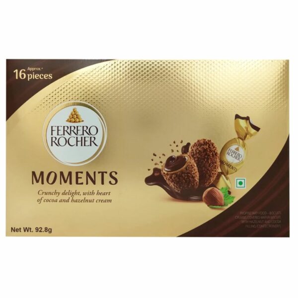 Ferrero Rocher Moments, Hazelnut flavor, 92.80g
