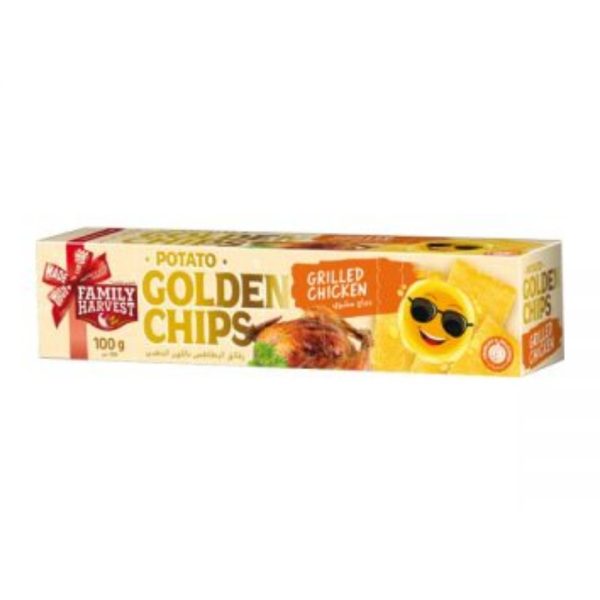 Family Harvest Potato Golden chips Grilled Chicken, 100g