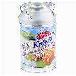 Pokoj Krowki Milk Fudge in Metal Barrel Candy Korovka Cow Classic Milky Fudge, 250g